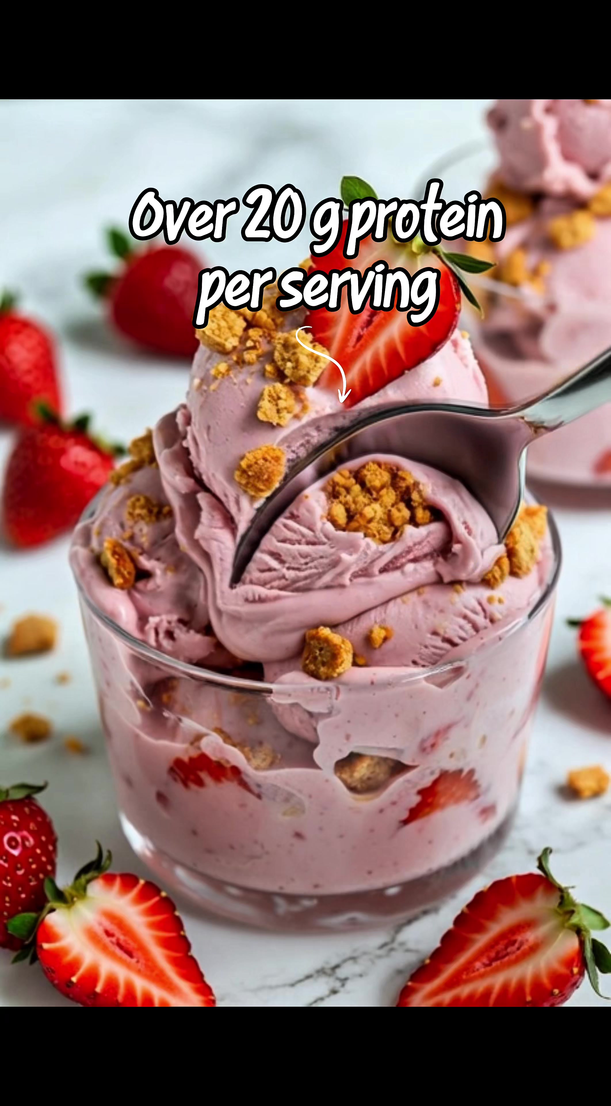 Strawberry Cheesecake Protein Ice Cream