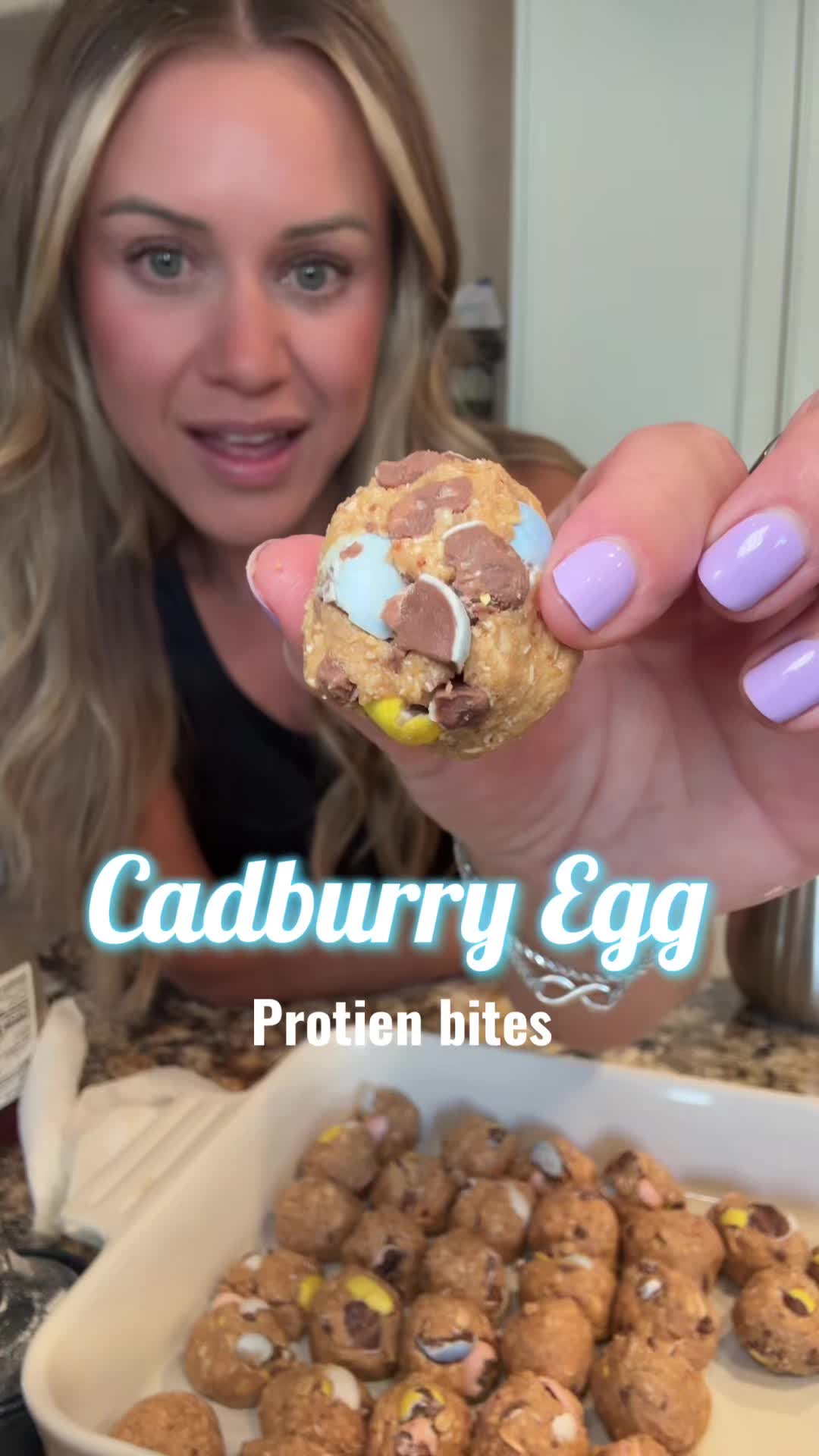 Cadbury Egg Protein Bites