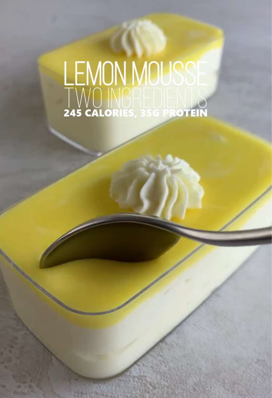 Protein Lemon Mousse (2 Ingredients)