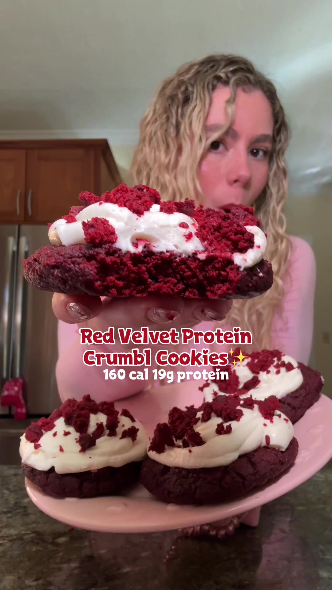 Red Velvet Protein Cookies