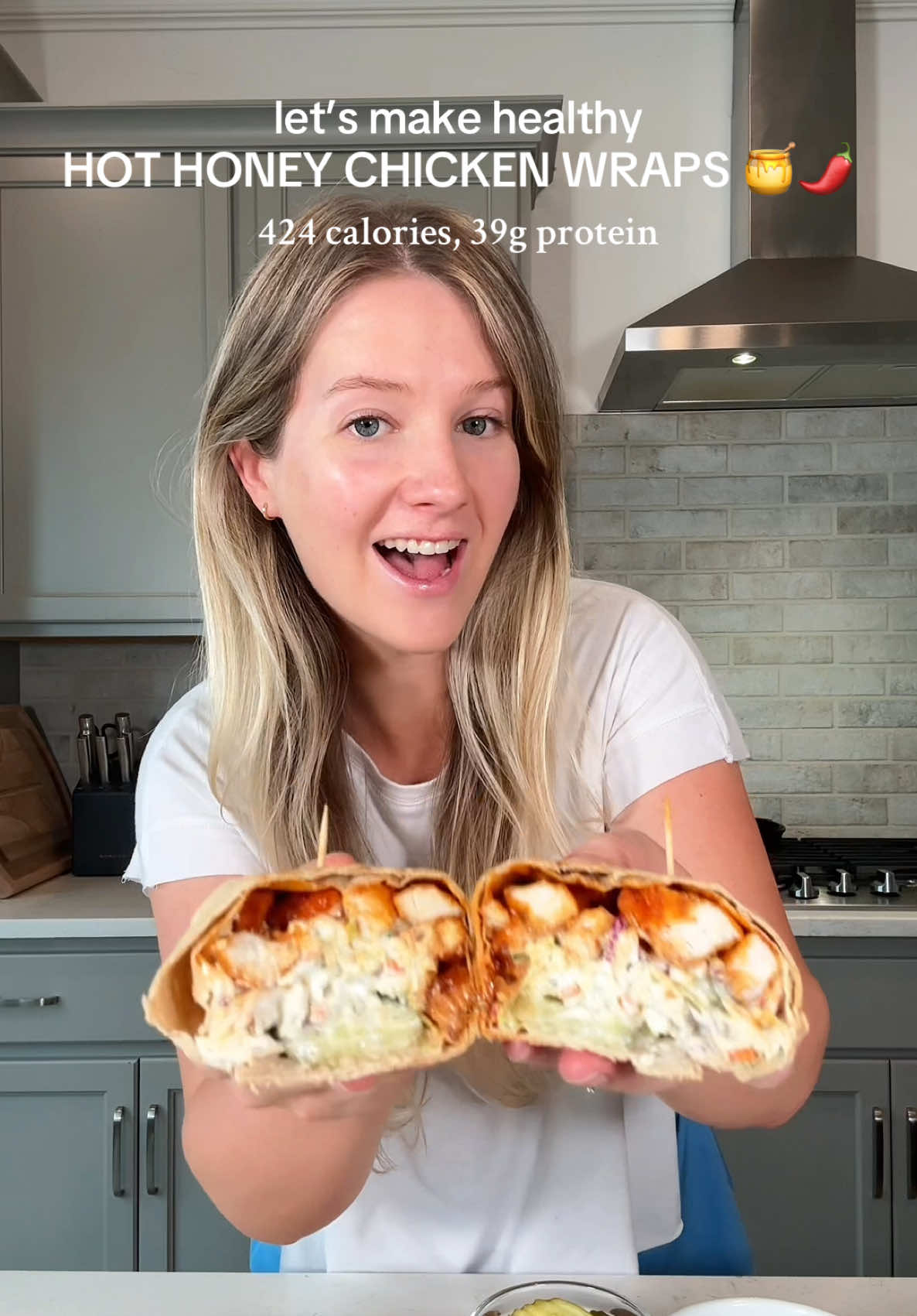 Hot Honey Buffalo Chicken Wraps