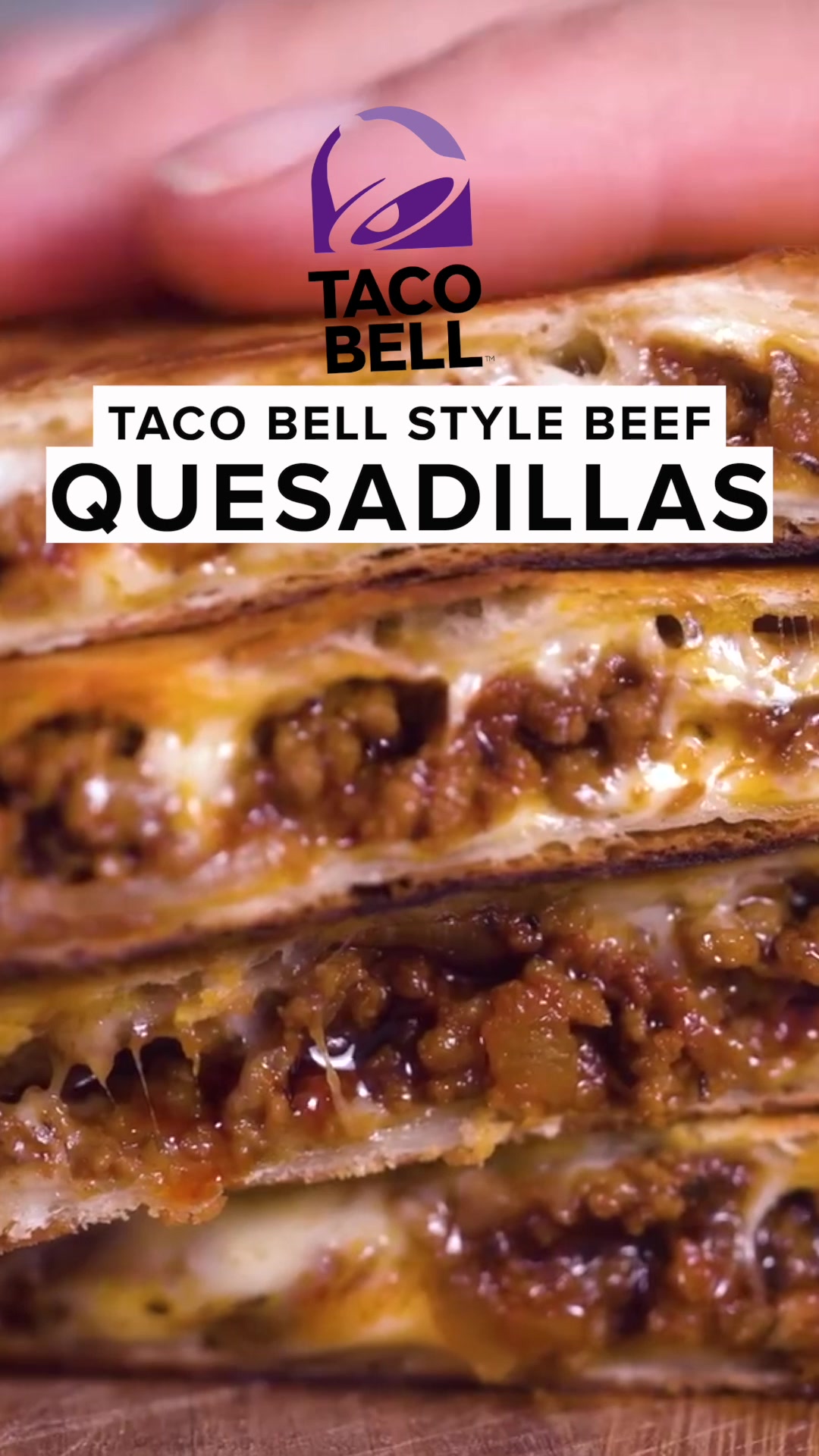 Beef Quesadillas (Taco Bell Style)