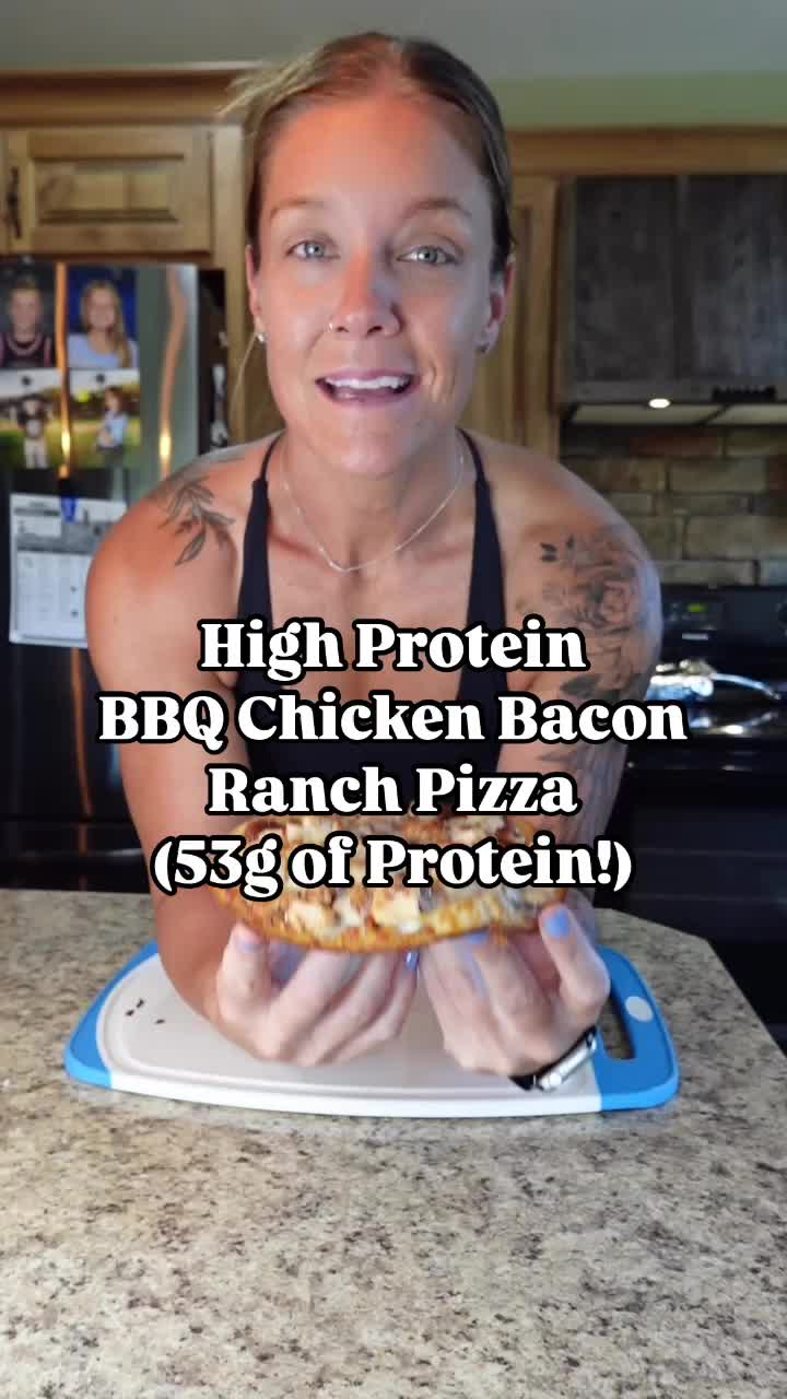 BBQ Chicken Bacon Ranch Personal Pizza