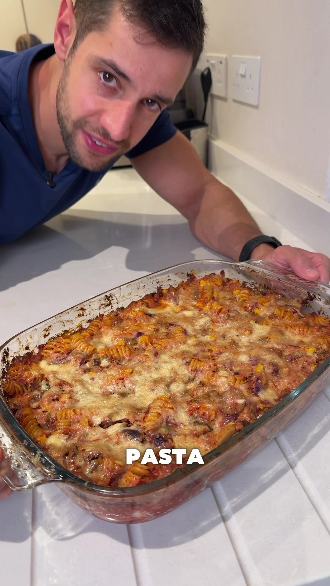 High Protein Tuna Pasta Bake