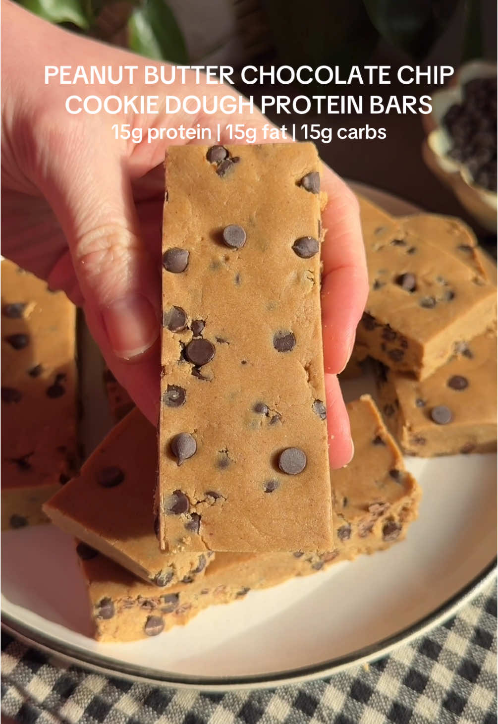 Peanut Butter Cookie Dough Protein Bars
