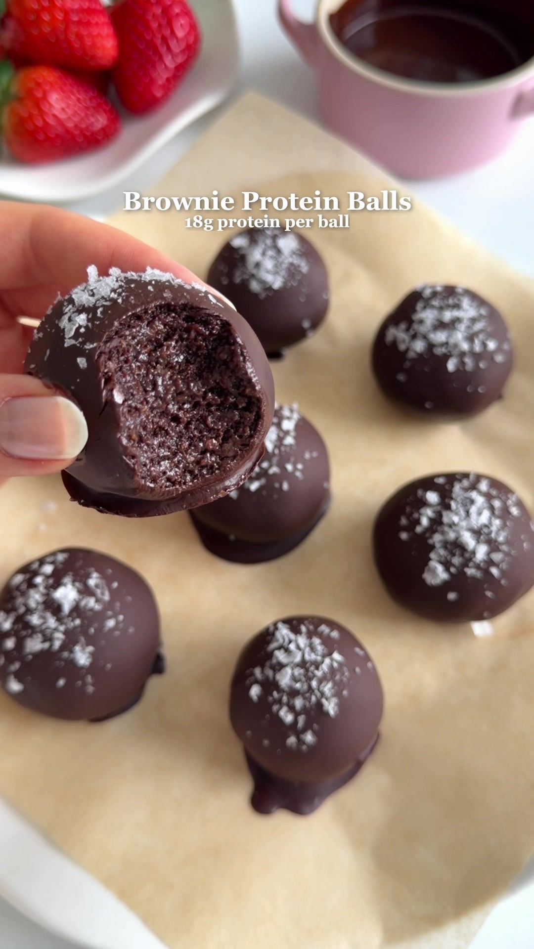 Brownie Batter Protein Balls