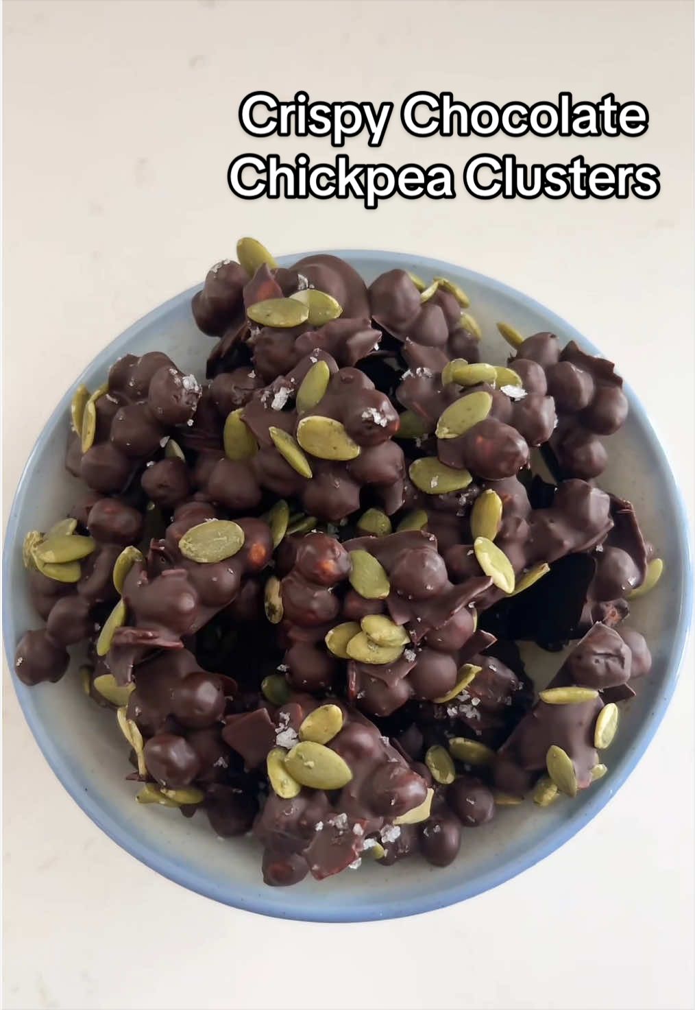 Crispy Chocolate Chickpea Clusters